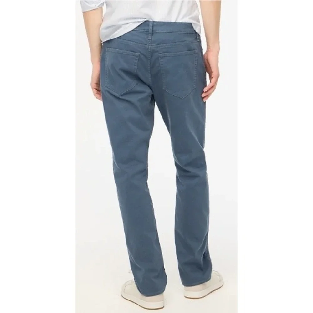 J. Crew Flex Garment Dyed Straight Chinos Pants Mens 38x32 Gray Blue NWT‎ $138